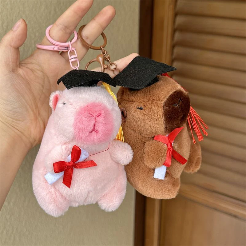 Capybara Plush Toy Simulation Doctor Capibara Stuffed Animals Birthday Graduation Gift Soft Stuffed Animal Kawaii Home Decor