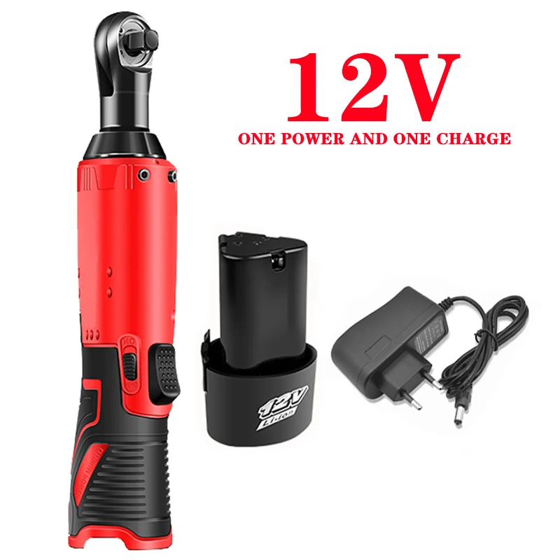 

Screwdriver Wrench Cordless Electric Wrench 18V Ratchet Wrench set Angle Drill Screwdriver to Removal Screw Nut Car Repair Tool