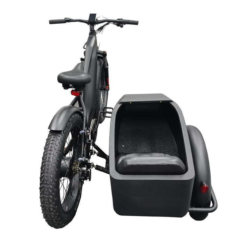 

Electric tricycle sidecar electric bicycle pet-friendly three-wheel pedal assist 250W 500W highway