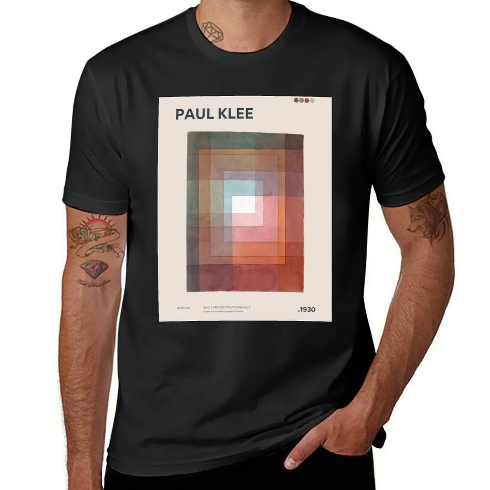 Paul Klee White Framed Polyphonically 1930 Northern German City Modern Abstract Geometric Art Exhibition T-Shirt