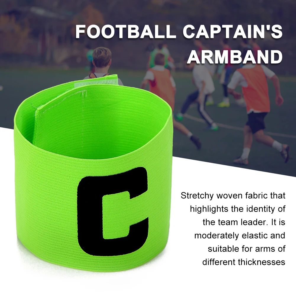 Football Captain Armband Professional Leader Match Football Armband Adjustable Bright Color Soccer Training Accessories
