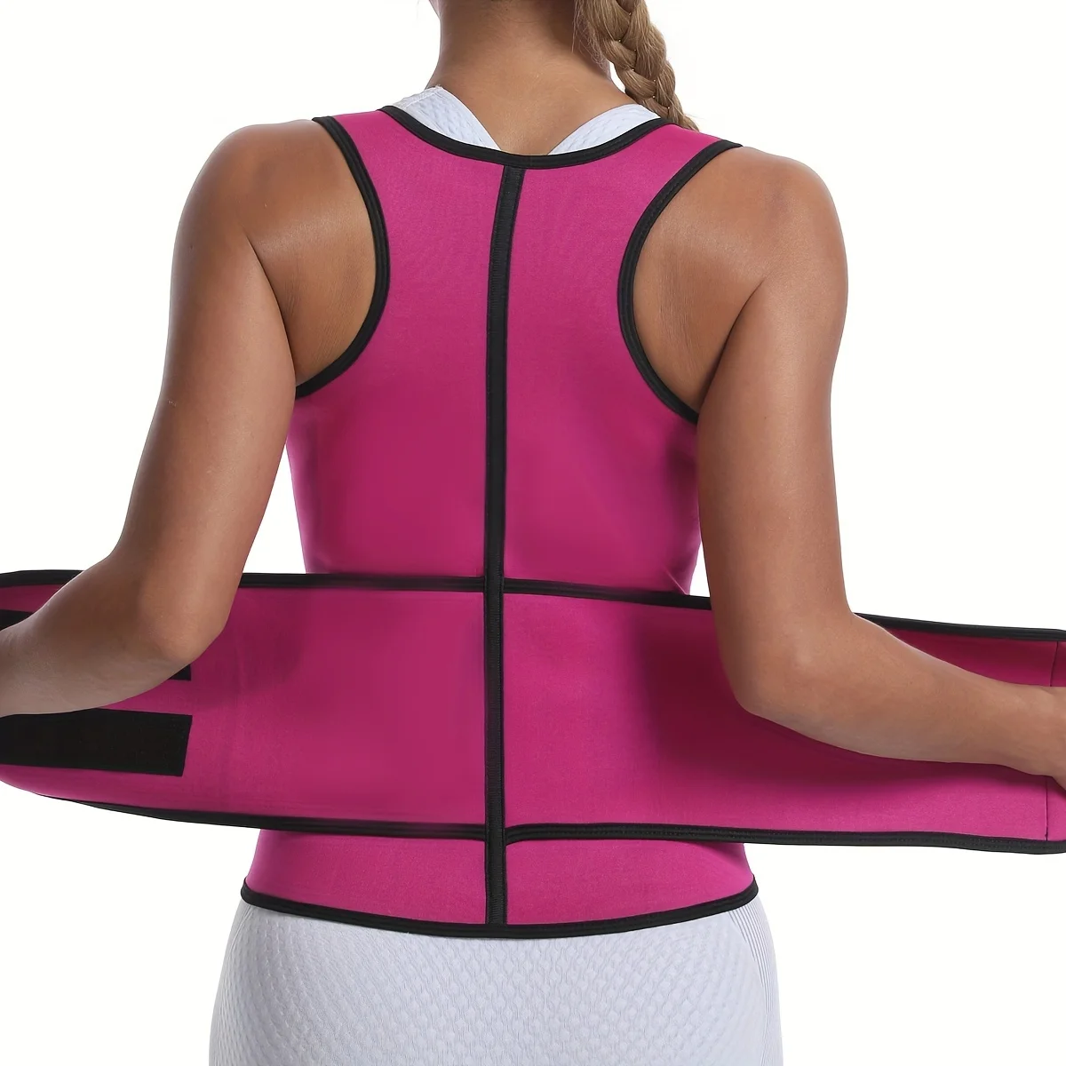 Tuta da Sauna in Neoprene per donna gilet da Sauna gilet da allenamento cinture regolabili