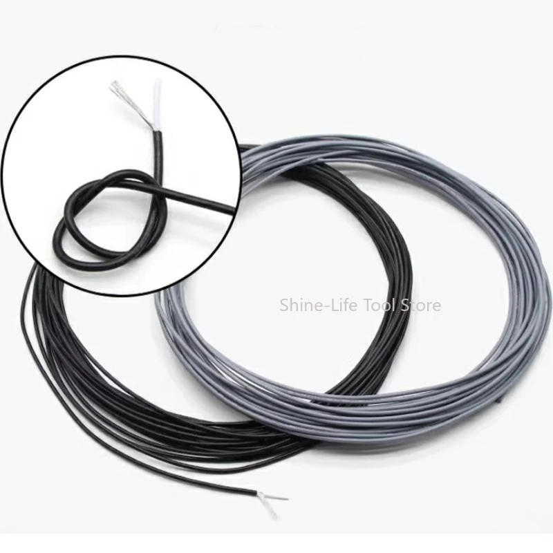 SL 32 30 28 26 24AWG UL1533 Shielded Signal Cable Black/Grey Single Core Audio Channel Cable PVC Insulated Tinned Copper Wire