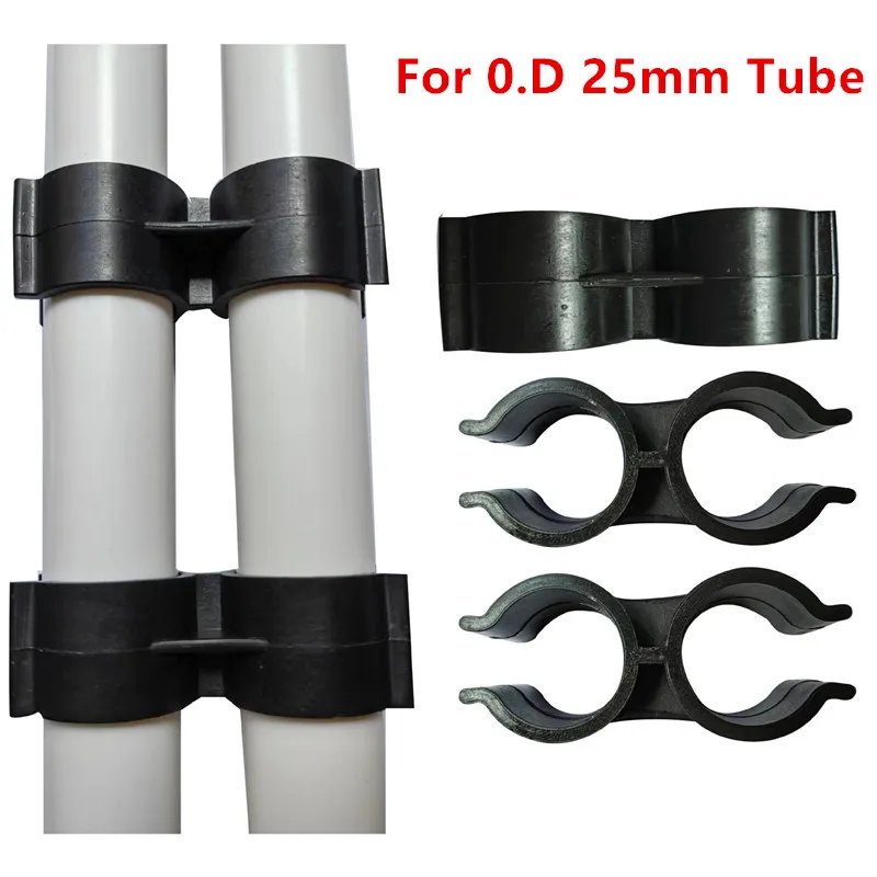 

2/4pcs 25mm Type H PVC Pipe Clamp Aquarium Fish Tank Water Supply Tube Brace Retainer Garden Water Pipe Support Fixing Joint