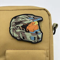 Parche gancho y bucle PVC camuflaje para casco mecánico táctico