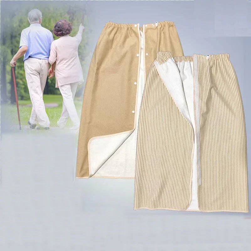 Pantaloni per pannolini per adulti anziani Cura del letto resistente allo sporco Cotone lavabile a prova di perdite per anziani