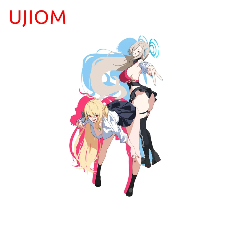 UJIOM Asuna Ichinose And Cissia Gamelover Wall Sticker Exquisite Eye Catching High Quality Sunscreen Decal Computer Case Decor