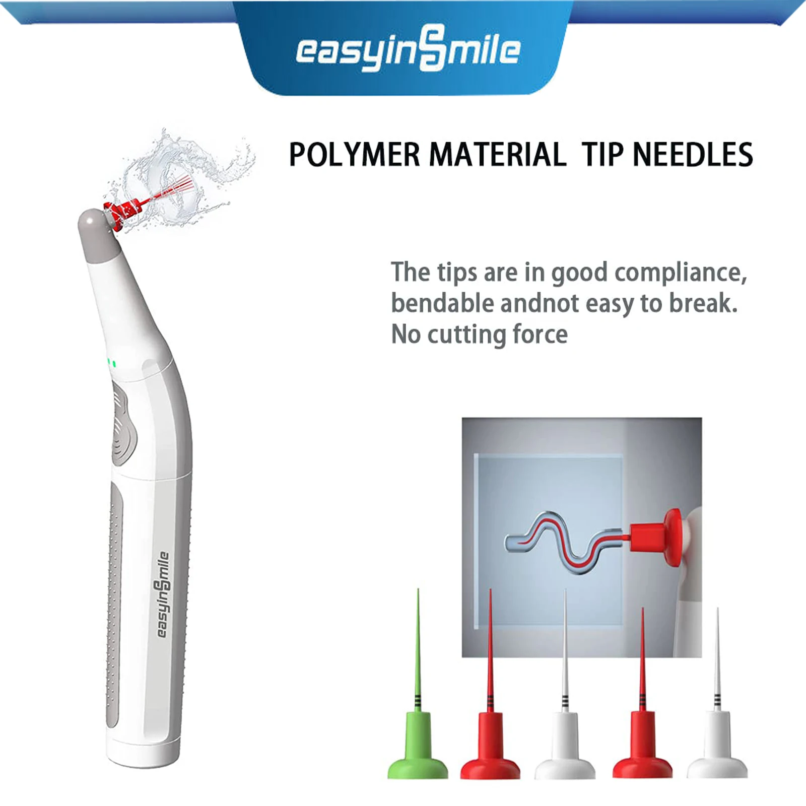 Easyinsmile Endo Activator Dental Sonic Root Canal Sealing Endodontica Bioceramic Filling Sealer Irrigator with 60 Tips No Break