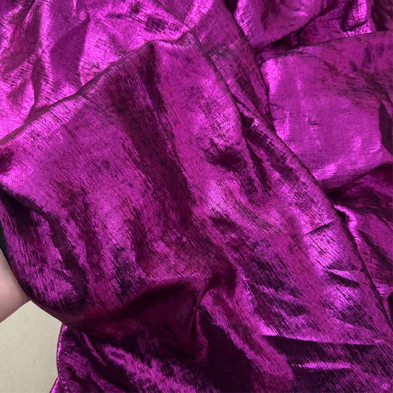 

2Yards Fashion Soft Velvet Hot Stamping Shiny Fabric For Sewing Tops Skirts Shirts Evening Dress DIY Designer Fabric