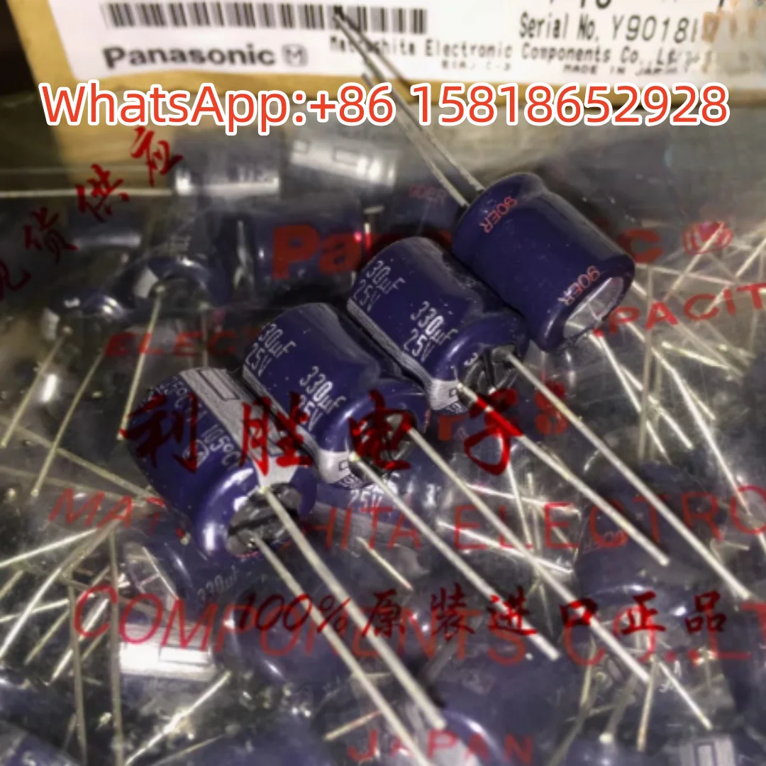 

20PCS 25V330UF 10X12.5 FA Original Silver Letters Japan Panasonic Aluminium Electrolytic Capacitors High Frequency Low Resistanc