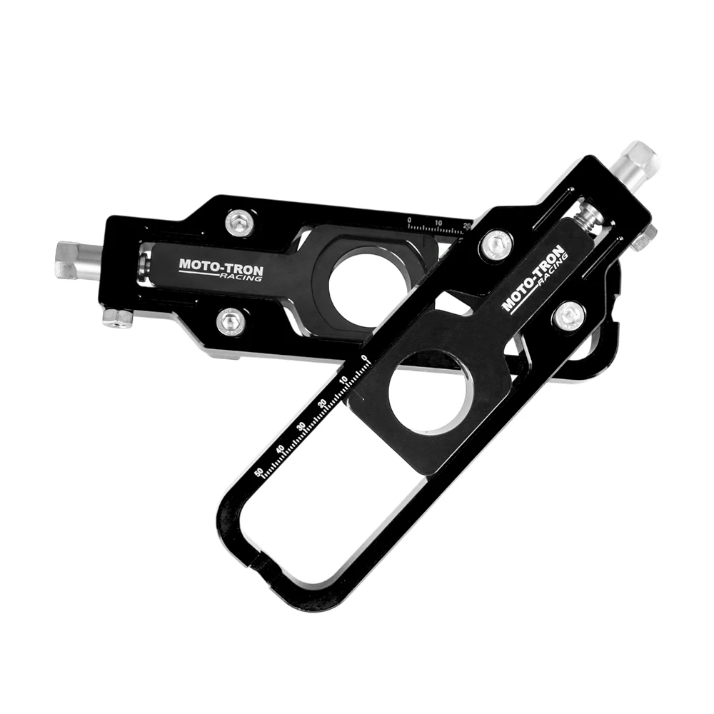 MOTO TRON Motorcycle CNC Rear Axle Chain Adjuster Tensioners For BMW S1000R 2014-2025 S1000RR 2009-2025 HP4 2013-2016