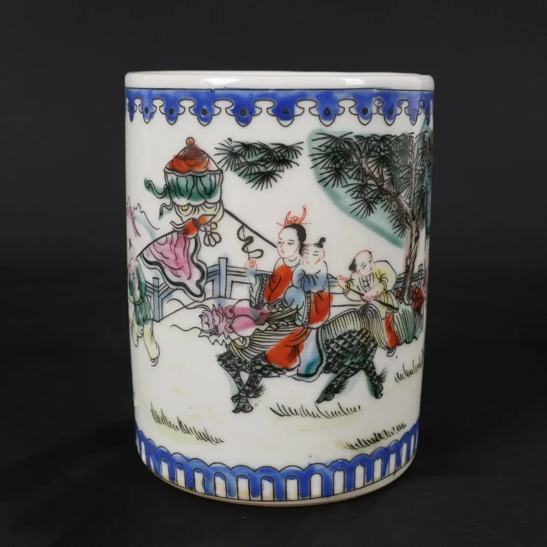 

Ceramic Pen Holder Chinese Style Jingdezhen Porcelain Pen Container Office Desk Decoration Home Accessories