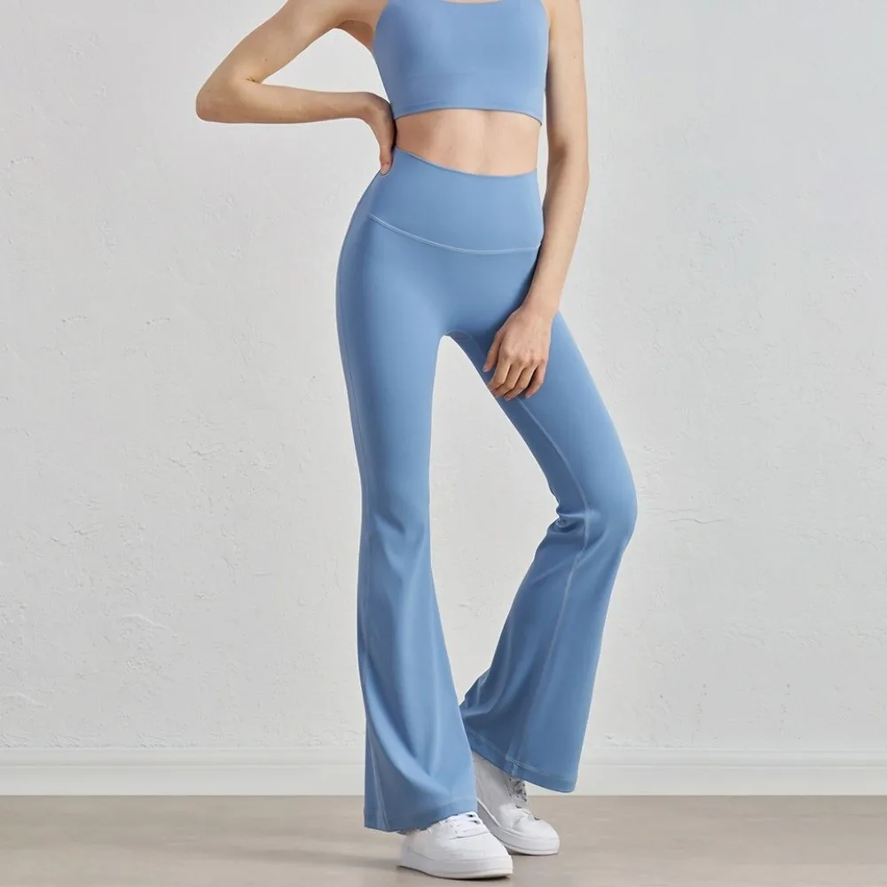 Leggings High Waist Sports Flared Pants Wide Leg Hip Lifting Yoga Pants Breathable Stretchy Fitness Pants Yoga