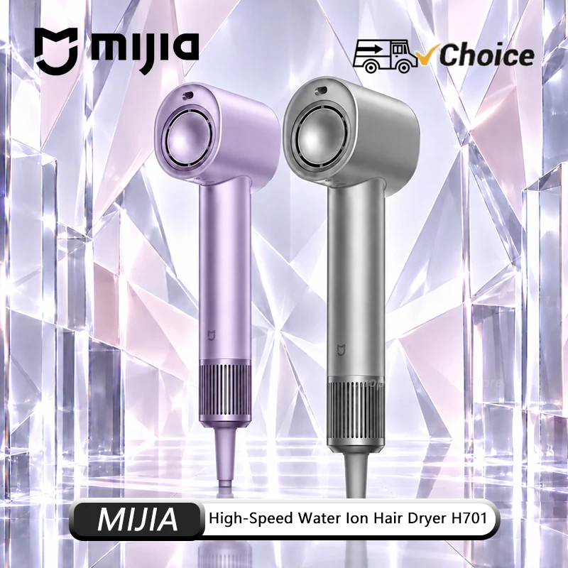 Original NEW MIJIA High-Speed Water Ion Hair Dryer H701 57C Hair Care 100 Times per Second Temperature Detection 390g 1600W CN