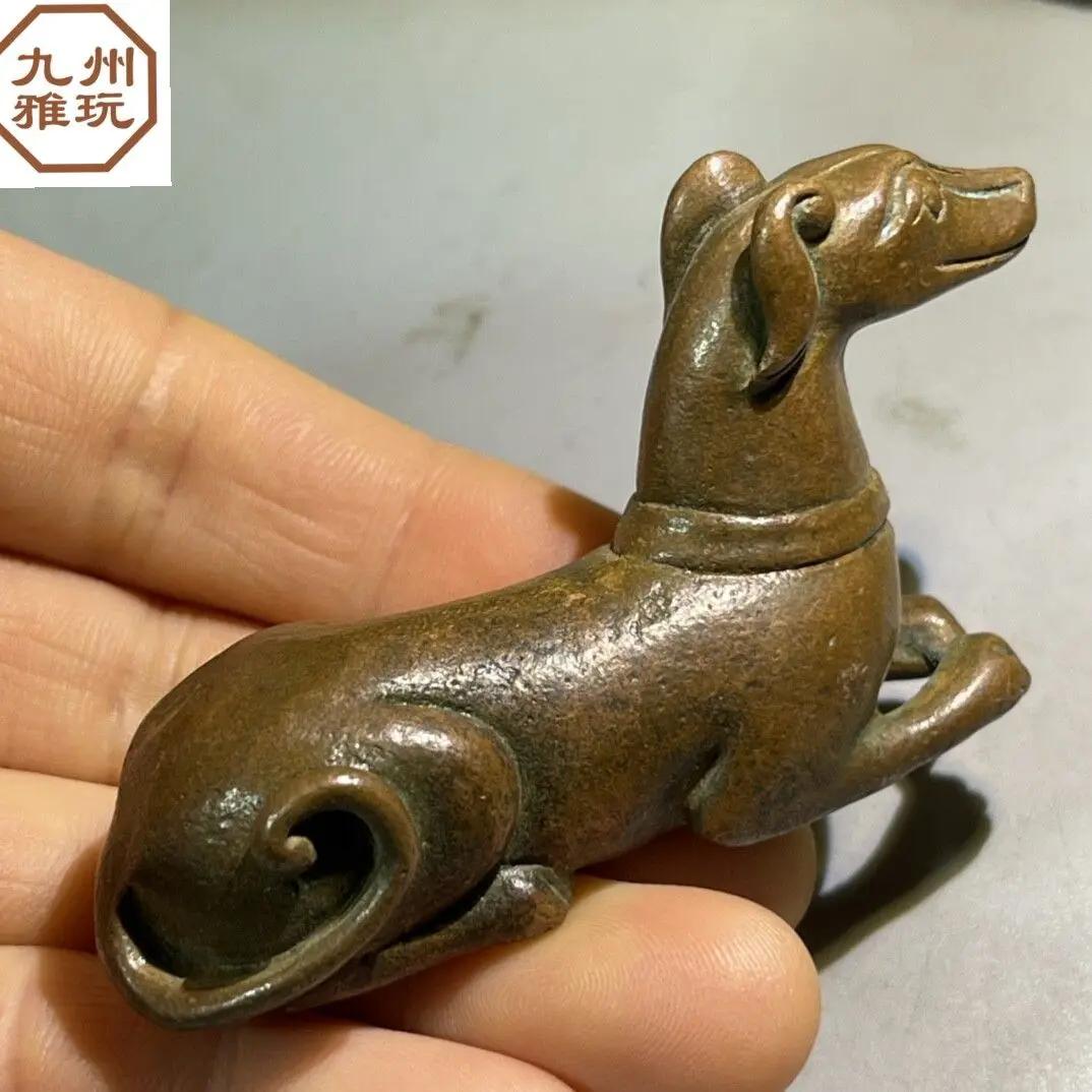Retro Hound dog Paperweight Ornament Decoration Tea Pet Figurines Desk Decor Accessories