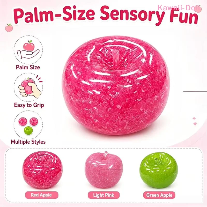 [DO]1Pcs Apples Fidget Toys Big Apples Stress Ball Slush Material Squeeze Toy ASMR Sensory Toys For Anti-Stress Festival Gift