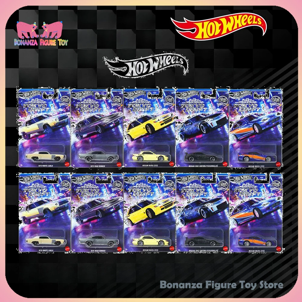 

New 2026 1/64 Hot Wheels Car Model Silver Label Series 25TH Fast & Furious Nissan Alloy Cars Model Collection Design Gift Toys