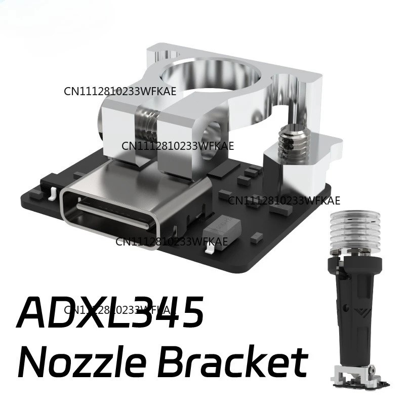 For Mellow Lightweight Aluminum V6 Nozzle Bracket for 3D Printer ADXL345 Accelerometer Optimize 3D Printing Performance
