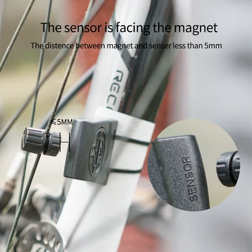 Imagen 2 del producto Ordenador inalámbrico de pantalla grande para bicicleta, velocímetro de ciclismo, odómetro, impermeabilización, modo de reposo Ultra largo