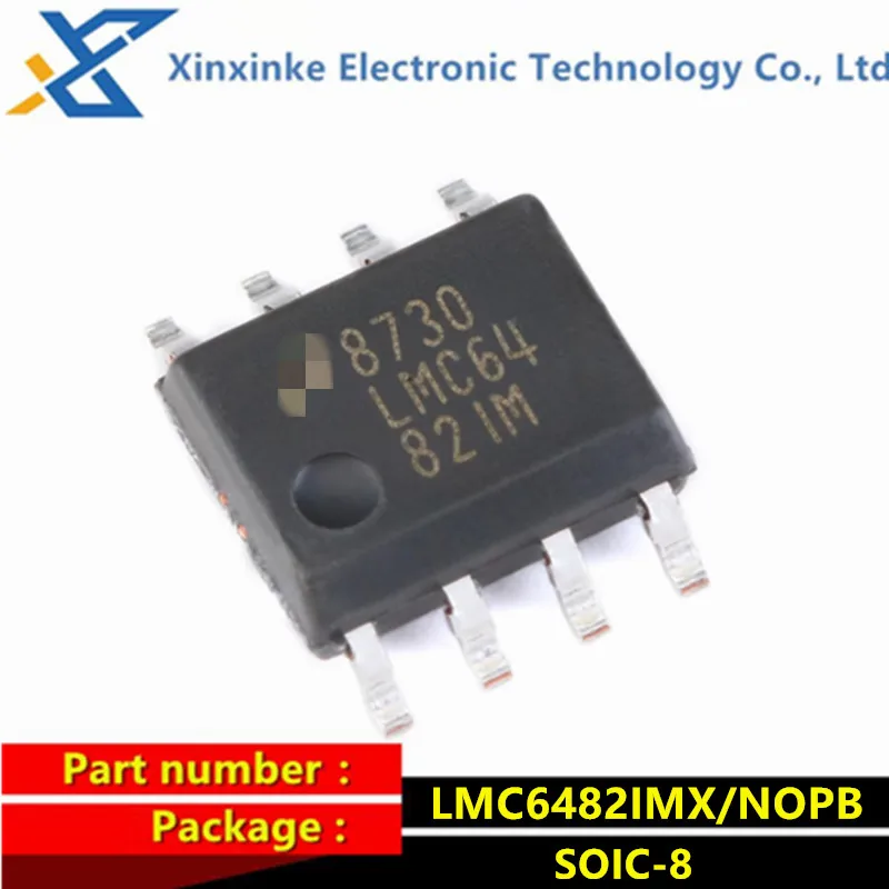 10PCS LMC6482IMX/NOPB SOIC-8 LMC6482IM Operational Amplifiers ICs Op Amps CMOS DUAL RRIO OP AMP Rail-to-Rail NEW
