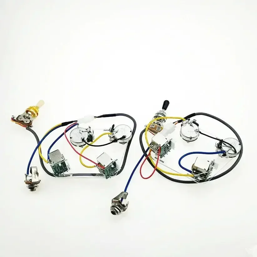 Shop Bo-Hong Store-Hot Sale-1 Set Electric Guitar Pickup Wiring Harness Push Pull Switch Potentiometers