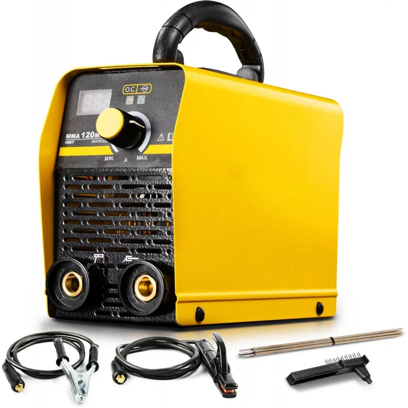 Stick Welder, Welding Machine 110V 120A IGBT Inverter Synergic Control Portable Welder Machine with Hot Start