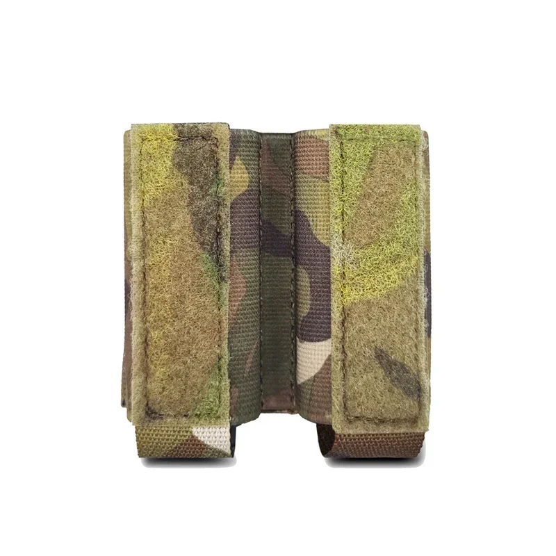 Tactical Magazine Pouch Airsoft Double 9mm Bag Vest Chest Hanging Built-In Elastic Inseert 500D Mag Pouch