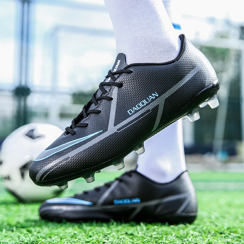 Chaussures de football professionnelles à cinq côtés pour hommes, chaussures de football respirantes, chaussures de sport d'entraînement, chaussures de football de gazon, Tf Fg enge