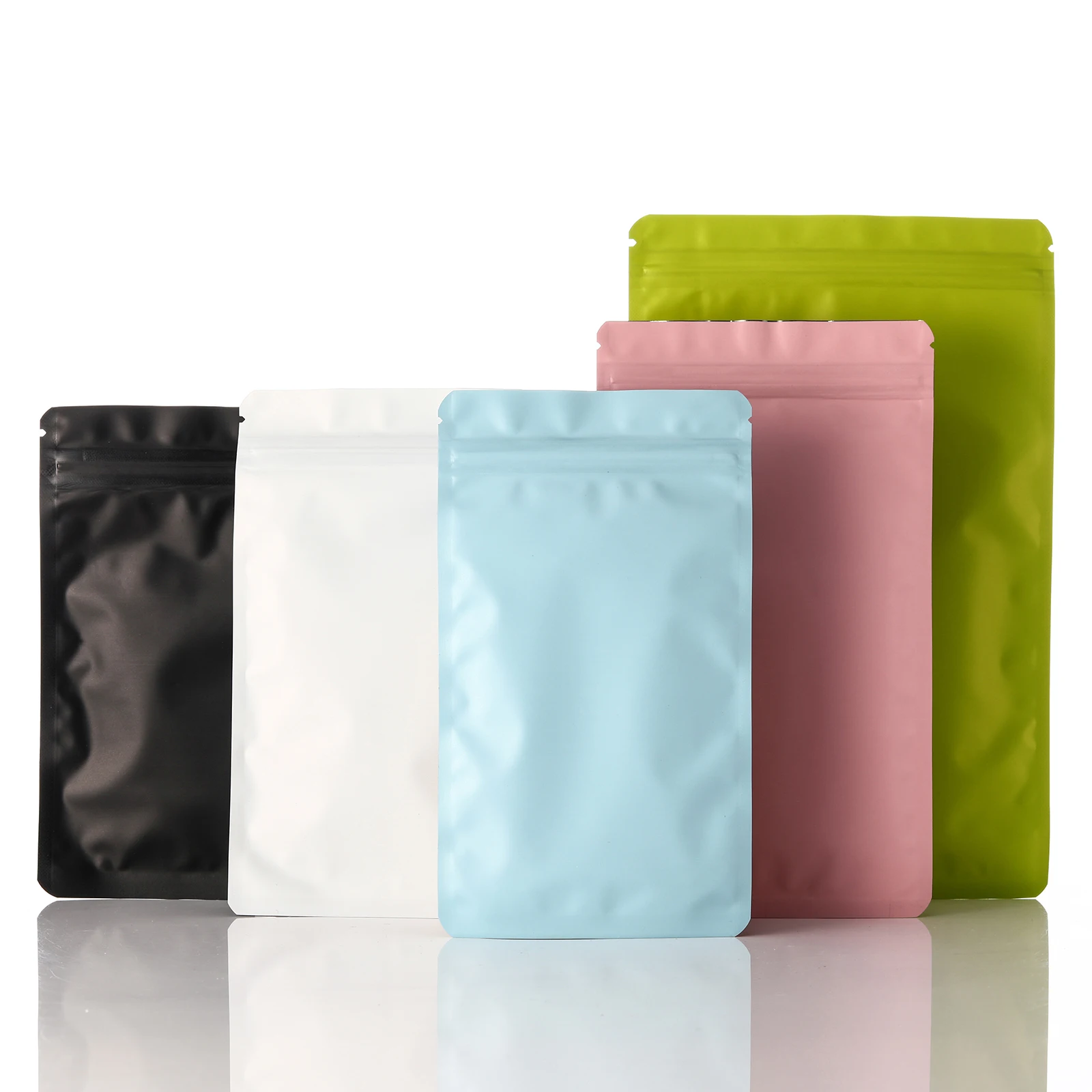 100Pcs Double-Sided Blue Colored Bags, Double-Sided Aluminum Foil Light-Blocking Bags, Thickened Aluminum-Coated Flat-Bottom Self-Sealing Bags, Aluminum Foil Light-Proof Sealing Bags, Small Sample Packaging Bags, Card and Document Packaging Bags, Hairpin and Hairband Small Gift Storage Bags, Anti-Oxidation Sealed Bags for Earrings, Ear Studs, Necklaces, Small Accessories, Clothing and Socks Packaging Bags, Phone Case and Earphone Bags view 5