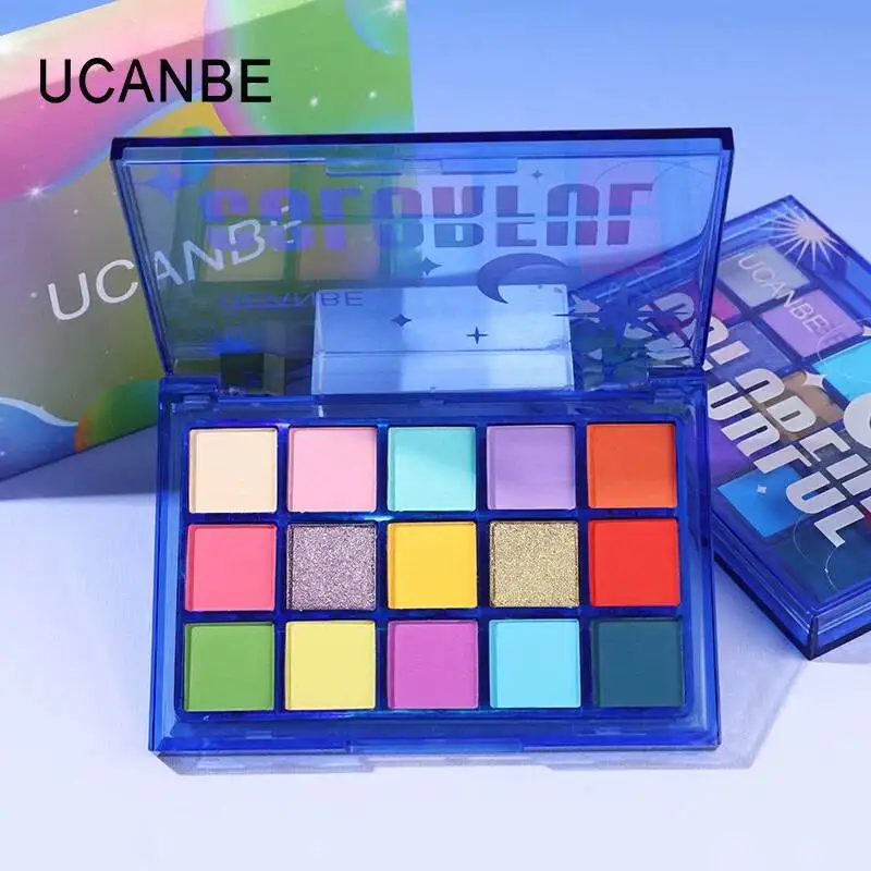 Ucanbe Sweet Dream Mirror 15-Color Macaron Eyeshadow Palette Colorful Dopamine Playful Makeup High-Pigment Niche Performance