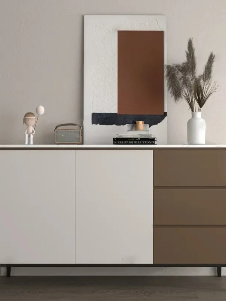 

ss25 Home entrance cabinet Hotel dining side locker Light luxury solid wood sofa side shoe cabinet