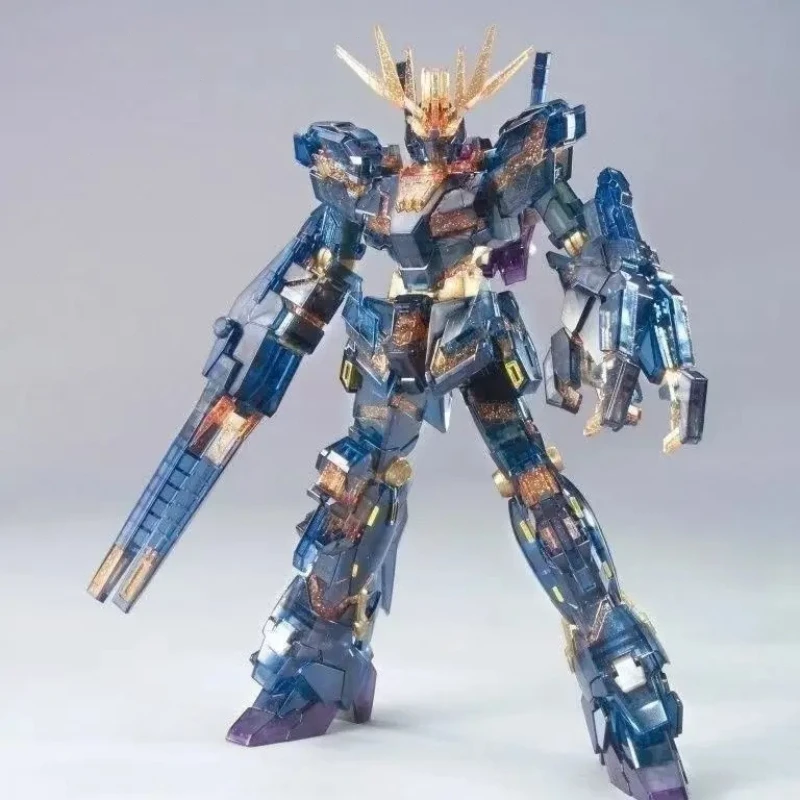 New HG 1/144 RX-0 Unicorn 02 Banshee Limited Color-transparent Theatrical Version Assembly Model Kit Action Figure Model Gifts