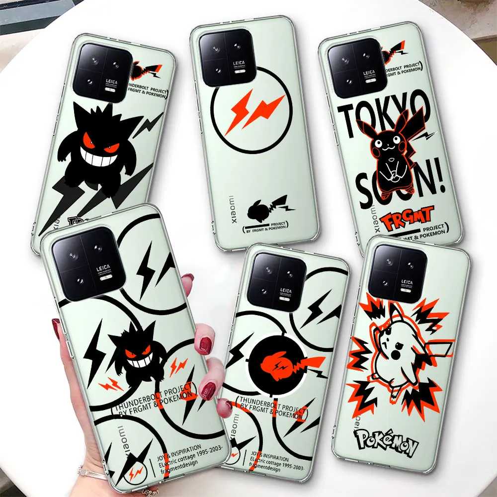 capa-de-telefone-transparente-tpu-pokemon-black-art-para-xiaomi-mi-15-ultra-14-11-lite-5g-ne-14t-13-15t-10t-pro-12-lite-12t-10-12s