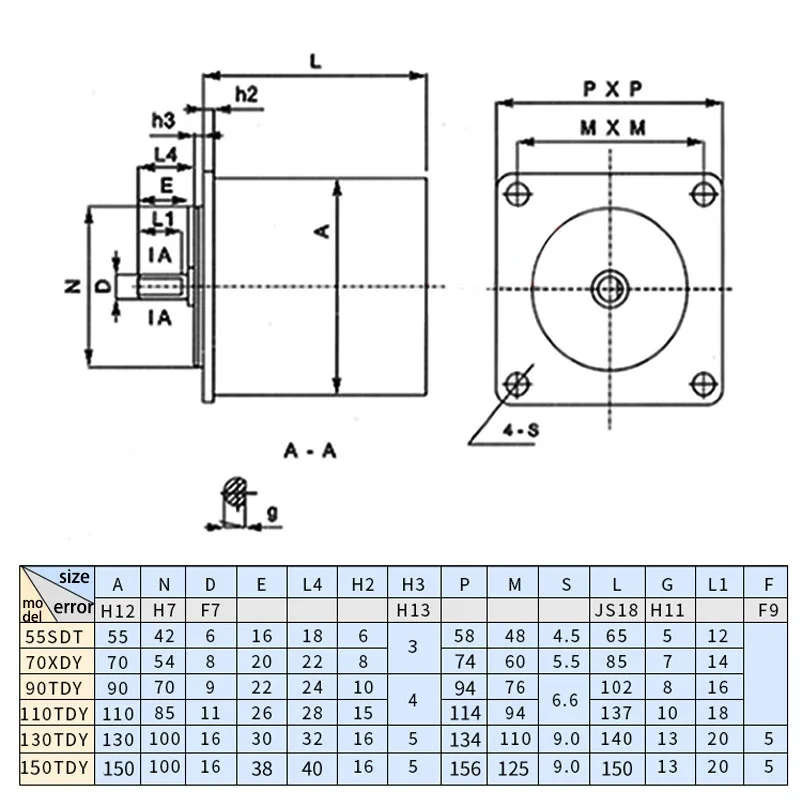 110TDY4 110TDY115-1 Central Shaft AC Permanent Magnet Low-speed Synchronous Motor110W 220V Durable High Torque Motor60rpm 115rpm image 5
