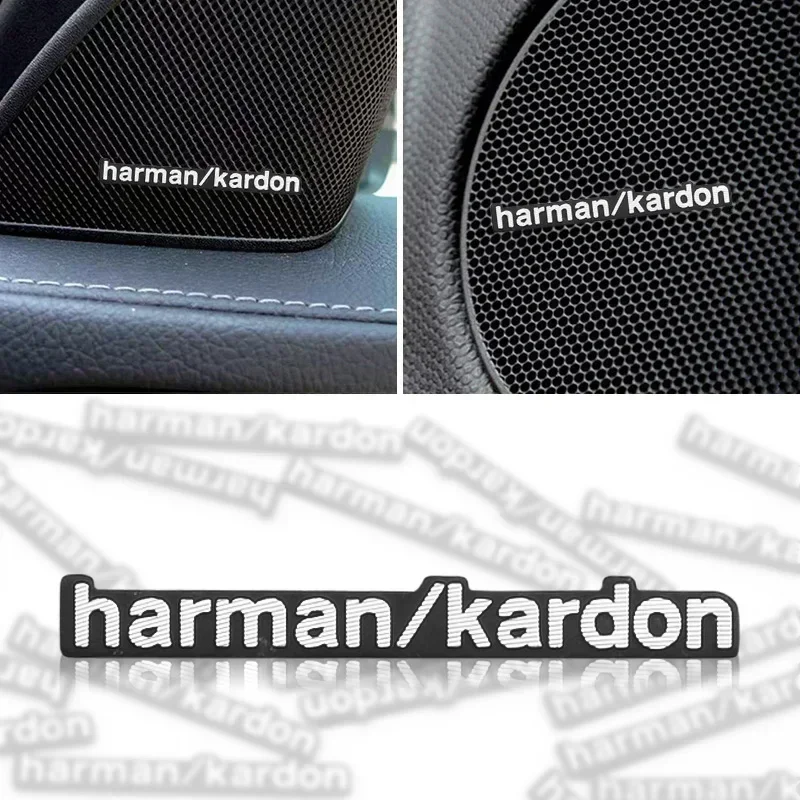 Harman Kardon 3D Aluminium-Emblem für Auto, Audio-Aufkleber für BMW M Renault Toyota Skoda Opel Hyundai Tesla Audi RS – Detail 1