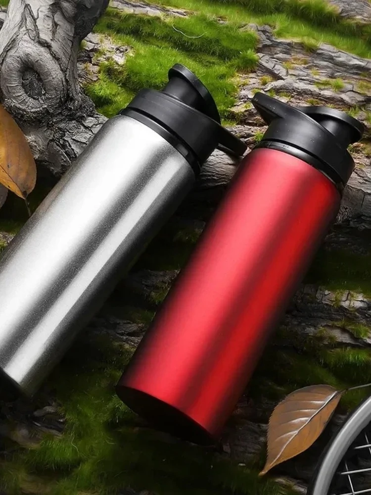 AliExpress NONE 700ml Bicycle Water Bottle Straight Drinking Outdoor Sports Cycling Hiking Fitness Gym Travel Stainless Steel Camping Kettle