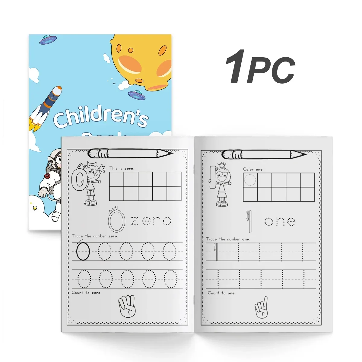 Kids Math Workbook, Toddler Number Reasoning Training Book, Preschool Arithmetic Practice Book for Early Learning