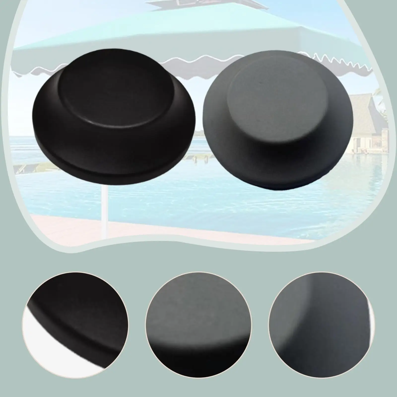 

Outdoor Umbrella Parts Patio Umbrella Tip Cap Parasol Accessory Directly Replace for Outside