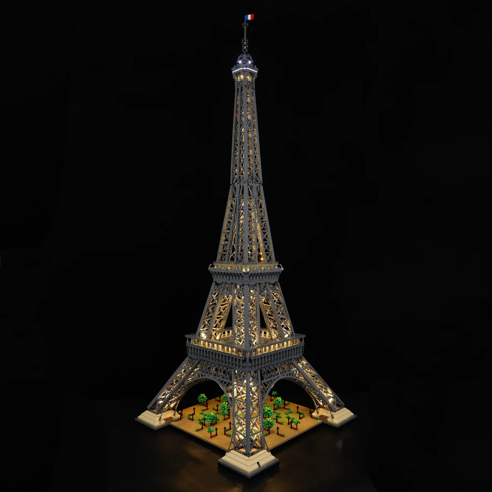 Conjunto de iluminação LED adequado para LEGO Torre Eiffel 10307 blocos de construção brinquedos de lâmpada (não inclui tijolos de modelo)