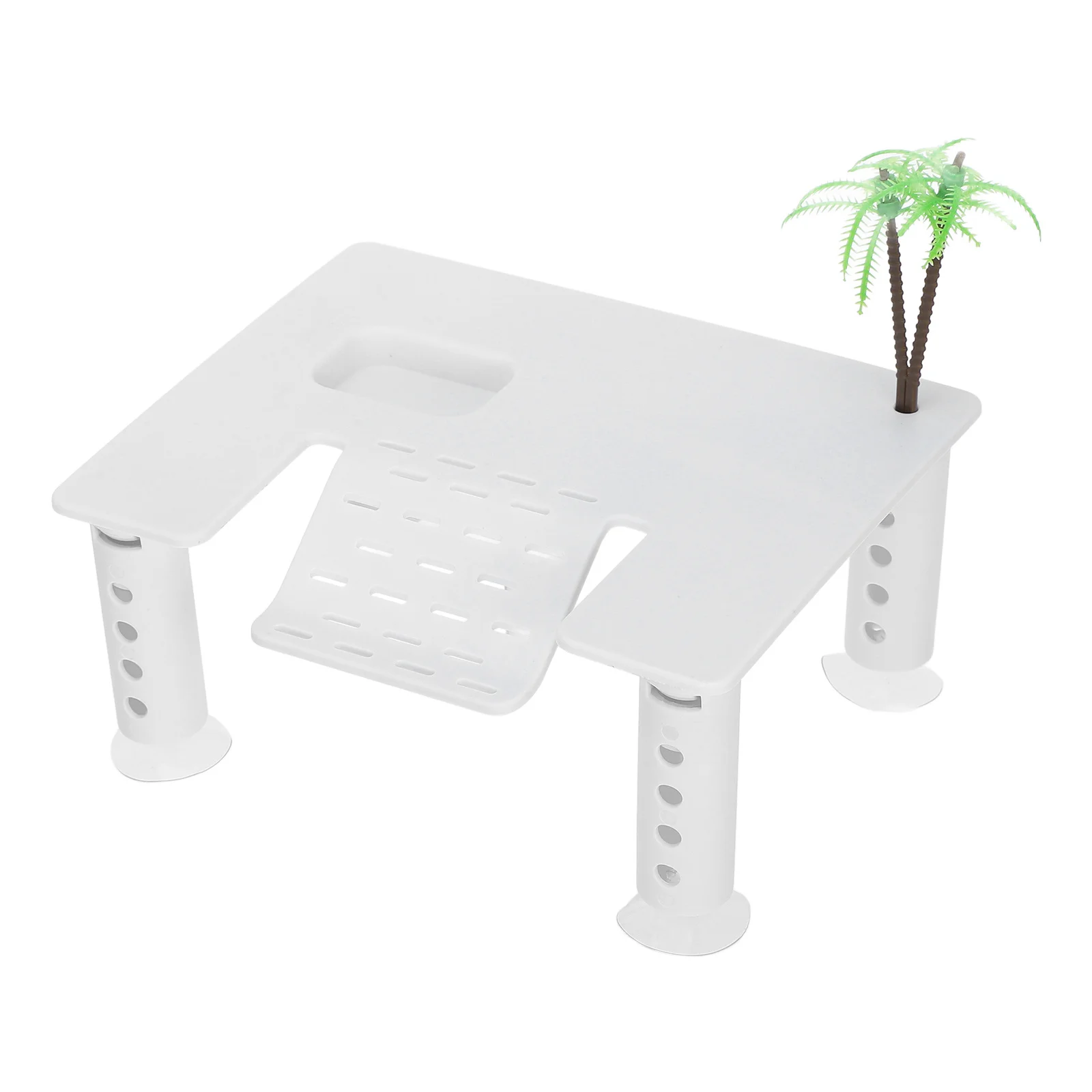 منصة الفرح السلحفاة Abs شرفة عائمة للسلحفاة المائية الزواحف الفرح منصة خزان السلحفاة ديكور السلحفاة الموئل #2