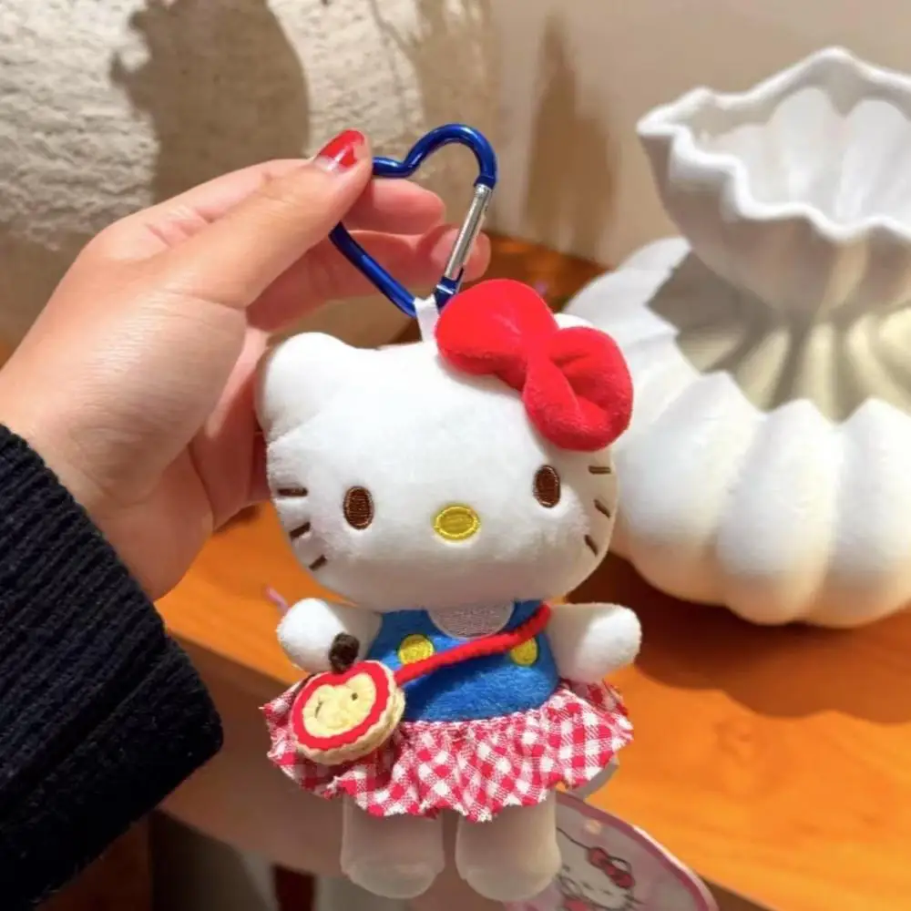 10CM Kawaii Sanrio Anime Hobby Hello Kitty Cartoon Pluszowa Lalka Brelok Torba Wisząca Dekoracja Prezent Urodzinowy