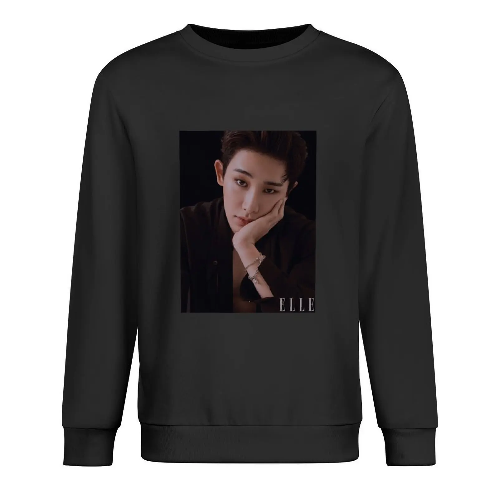 

Wonho Elle Korea Pullover mens designer clothes mens clothes men's sweat-shirt set korean style clothes autumn sweatshirt