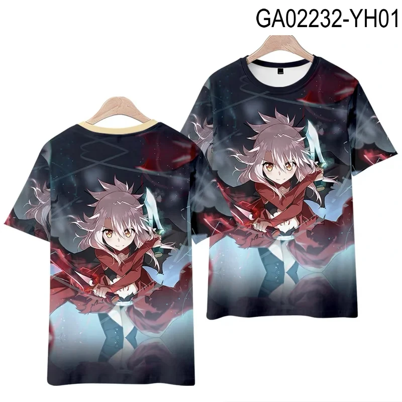 Anime Fate/kaleid Liner 3D Print T Shirt Women Men Summer Fashion Short Sleeve Funny Graphic Tshirt Streetwear Cosplay Costume