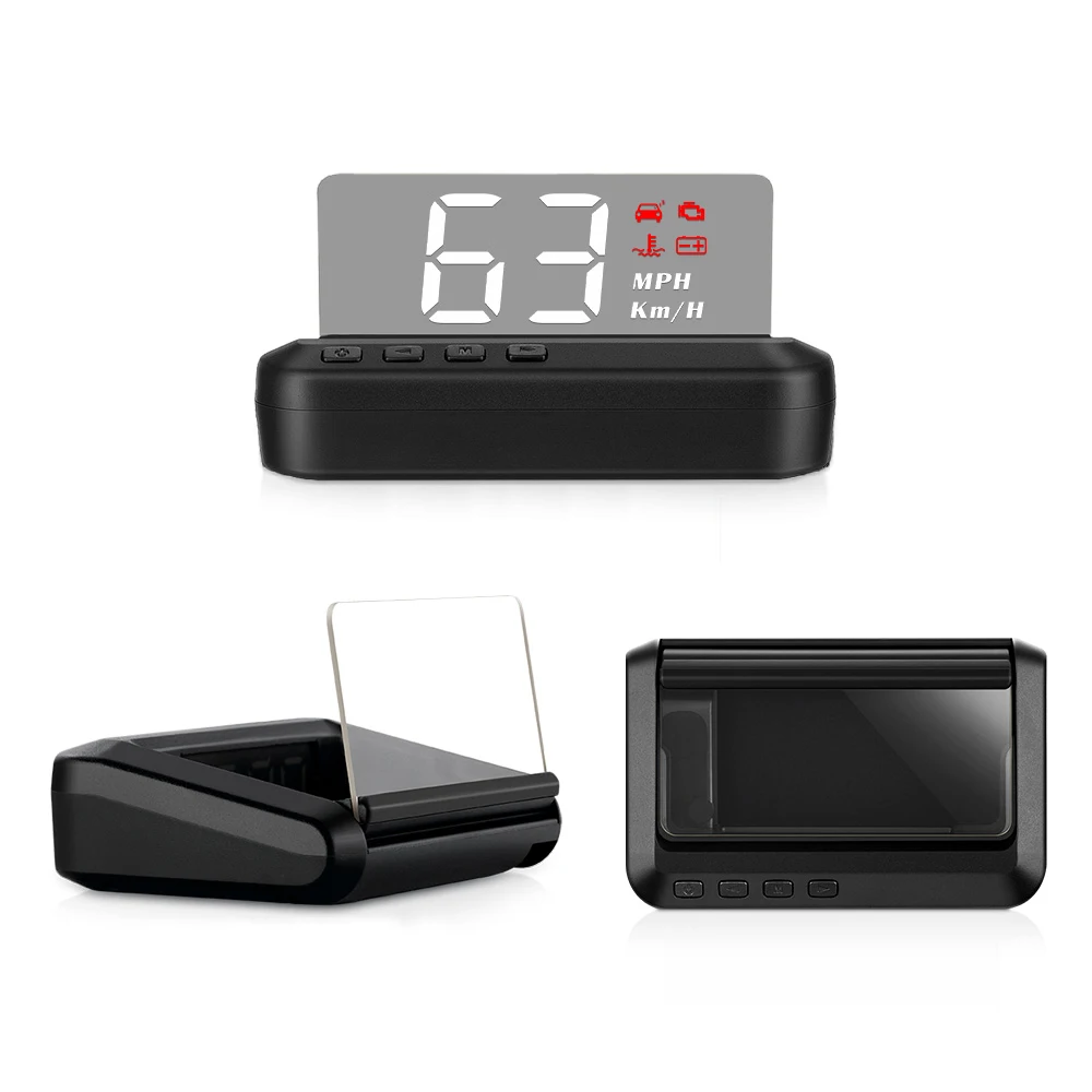 جديد وصول Obd2 C100 HUD مرآة سيارة رئيس يصل عرض الرقمية سرعة العارض الأمن إنذار درجة حرارة الماء دورة في الدقيقة KMH MPH عداد السرعة