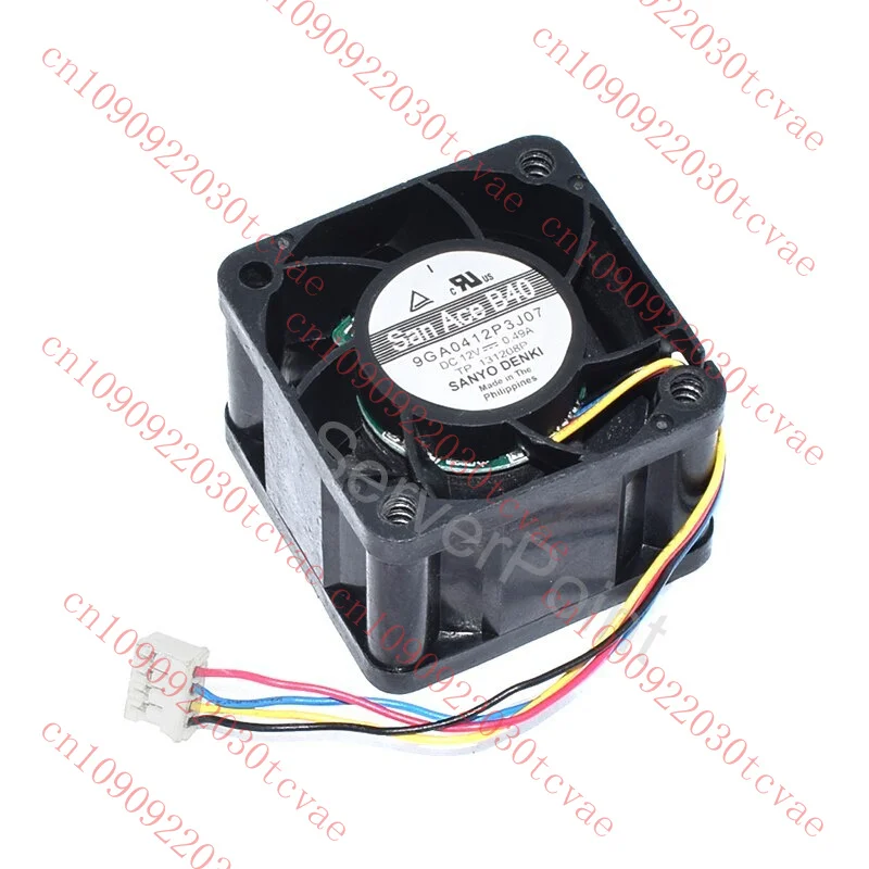 

Genuine New 9GA0412P3J07 DC 12V 0.49A 40x40x28mm 4-wire Server Cooler Fan
