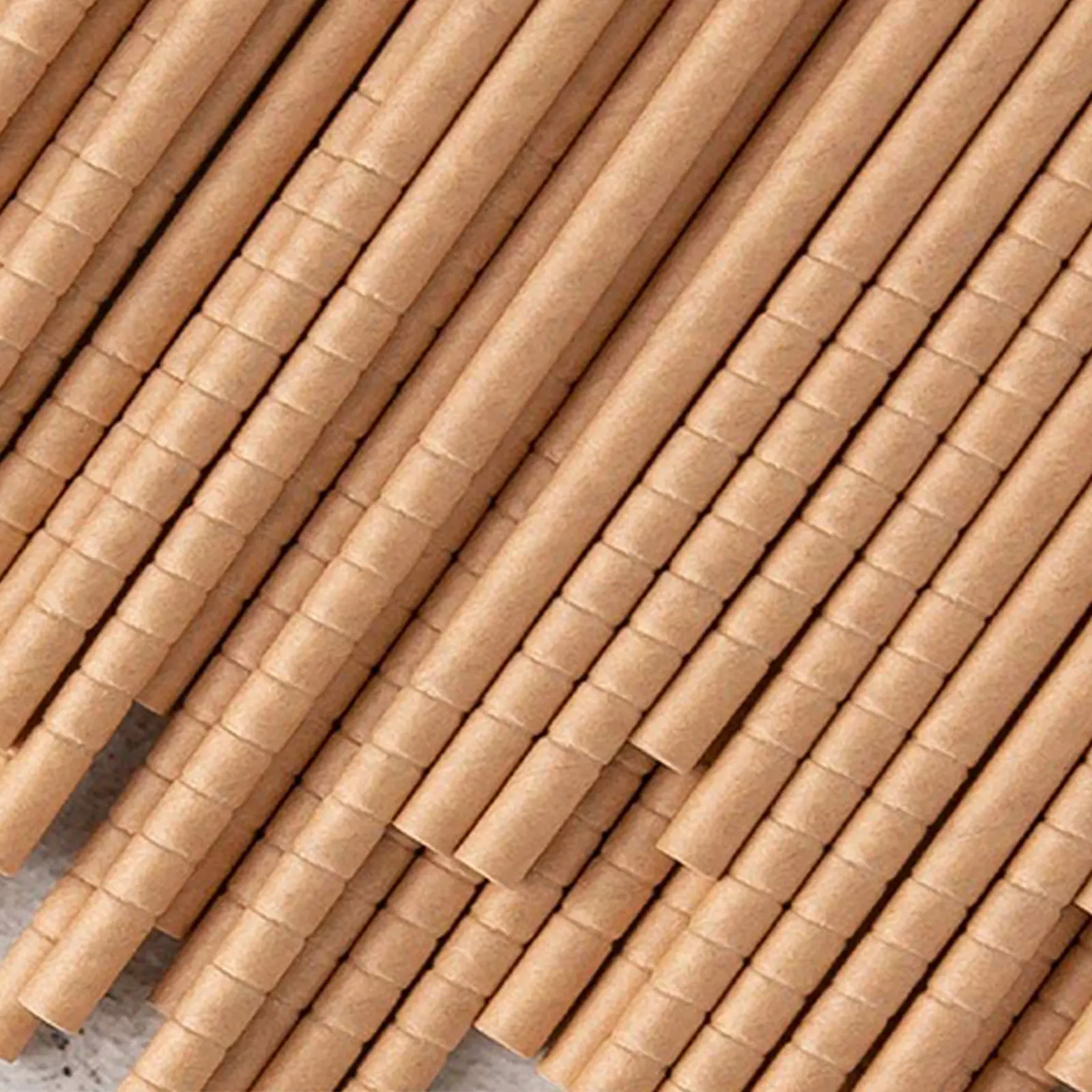 200Pcs Kraft Paper Bendable Drinking Straws Biodegradable Disposable for Parties Events Festivals Eco