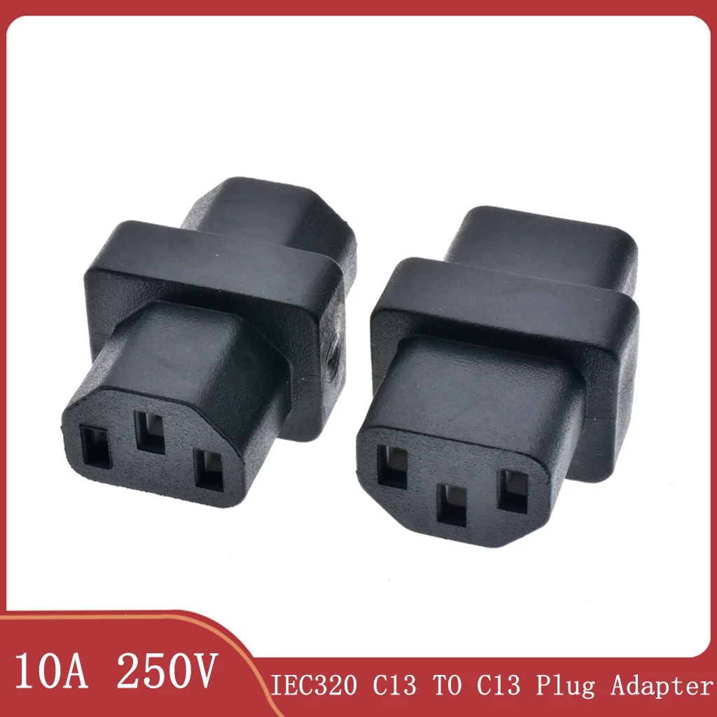 C13-C13 AC Power Adapter IEC320 C13 TO C13 Wire Cord Connector Converter Male To Female Socket Chassis Server Conversion Plug