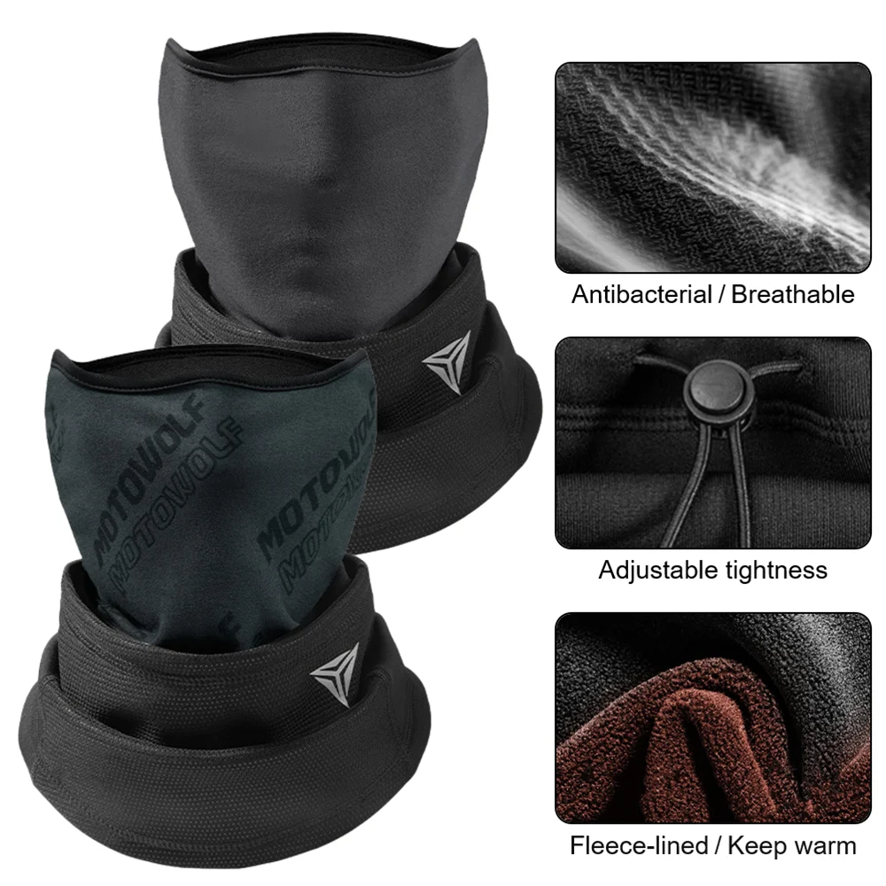 

Thermal Bandana Face Cover Winter Fleece Neck Warmer Gaiter Bandana Face Mask Ear Cover Tube Scarf Skiing Snowboard Neckerchief