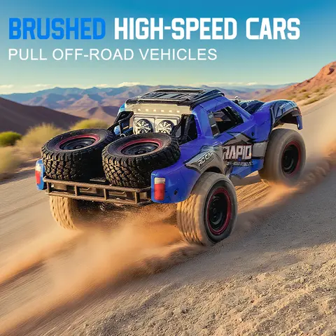 JJRC 1:14 échelle 4x4 RC camion monstre tout-terrain-accélérateur/direction et châssis métallique entièrement proportionnel avec lumières LED 3 modes