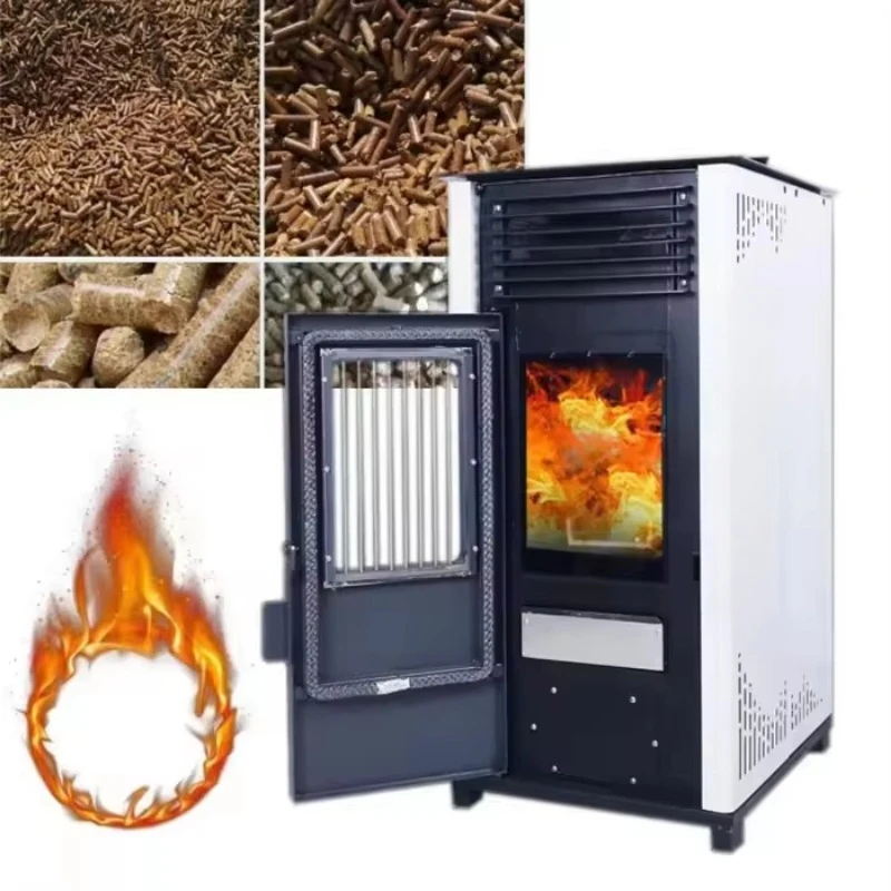 Indoor Smokeless Automatic Biomass Wood Pellet Heating Furnace Stove For Home Family Household Commercial